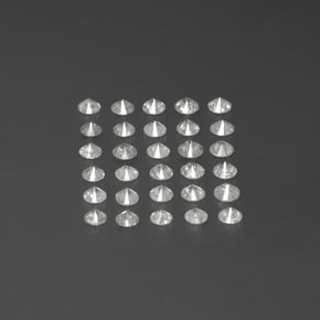 Pedras preciosas de diamante branco natural de  ct, corte redondo, SI