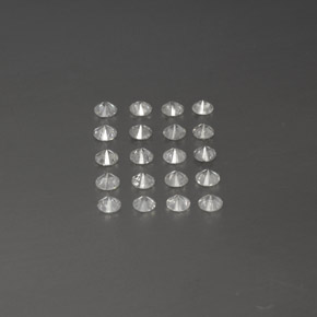 Pedras preciosas de Diamante Branco natural de  ct, Redondo, SI