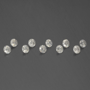 Pedras preciosas de diamante branco natural de  ct, corte redondo, SI