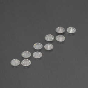 Pedras preciosas de diamante branco natural de  ct, corte redondo, SI