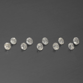 Pedras preciosas de diamante branco natural de  ct, corte redondo, SI