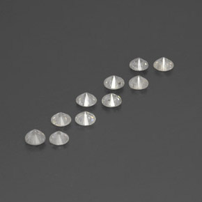 Pedras preciosas de diamante branco natural de  ct, corte redondo, SI