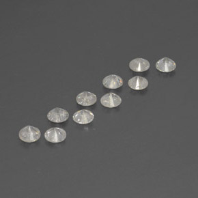 Pedras preciosas de diamante branco natural de  ct, corte redondo, SI