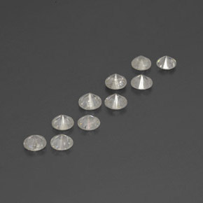 Pedras preciosas de Diamante Branco natural de  ct, Corte Redondo, SI