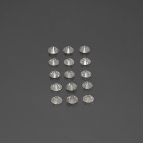 Pedras preciosas de Diamante Branco natural de  ct, Redondo, SI