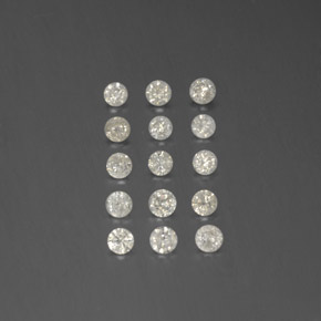 Pedras preciosas de diamante branco natural de  ct, corte redondo, SI