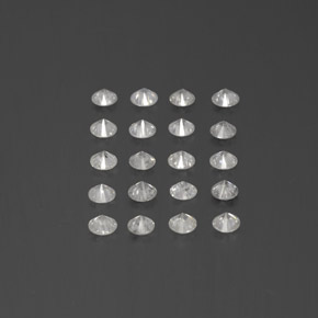 Pedras preciosas de diamante branco natural de  ct, corte redondo, SI