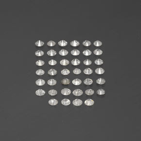 Pedras preciosas de Diamante Branco natural de  ct, Corte Redondo, SI
