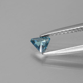Diamante Azul Natural 0.12ct, Trilhão, SI