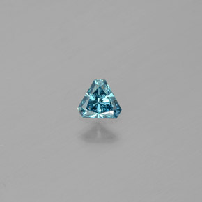 Diamante Azul Natural 0.14ct, Trilhão, SI