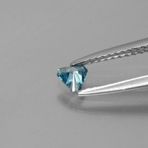 Diamante Azul Natural 0.14ct, Trilhão, SI