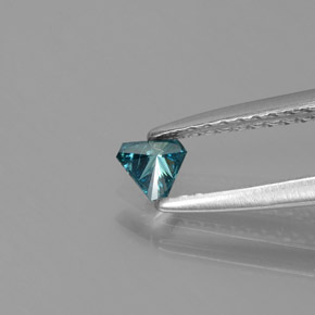 Diamante azul natural 0,11ct, trillion, SI