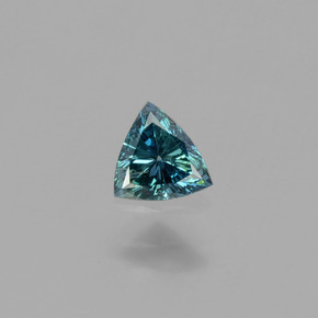Diamante Azul-esverdeado Natural 0.16ct, Trilhão, SI