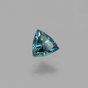 Diamante Azul-esverdeado Natural 0.16ct, Trilhão, SI