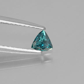 Diamante Azul-esverdeado Natural 0.19ct, Trilhão, SI