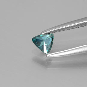 Diamante Azul-esverdeado Natural 0.19ct, Trilhão, SI