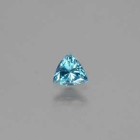 Diamante azul natural 0,17ct, trillion, SI