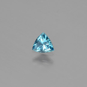 Diamante azul natural 0,17ct, trillion, SI