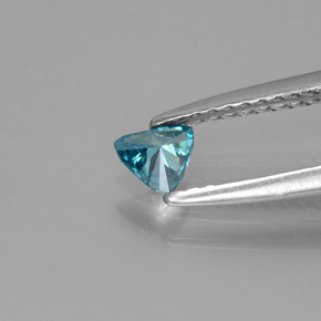 Diamante Azul Natural 0.14ct, Trilhão, SI