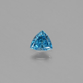 Diamante Azul Natural 0.17ct, Trilhão, SI