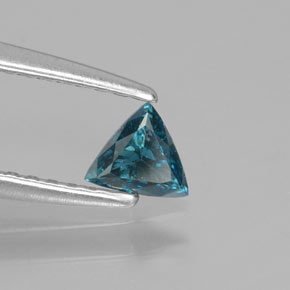 Diamante Azul-esverdeado Natural 0.16ct, Trilhão, SI