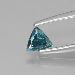 Diamante verde natural 0,15ct, trillion, SI