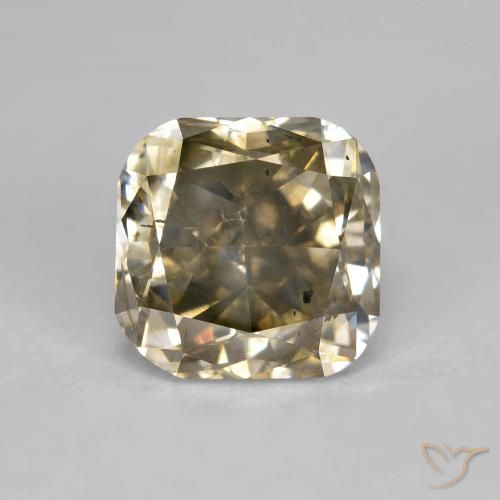 1.86ct Natural Conhaque Diamante, Almofada, SI