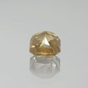 Diamante ouro natural 2,74ct, corte esmeralda, SI