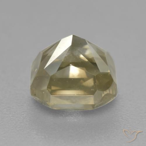 Diamante champanhe Natural 1.81ct, Corte Octógono / Esmeralda, SI