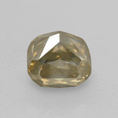 Diamante marrom natural 1,21ct, corte esmeralda, SI
