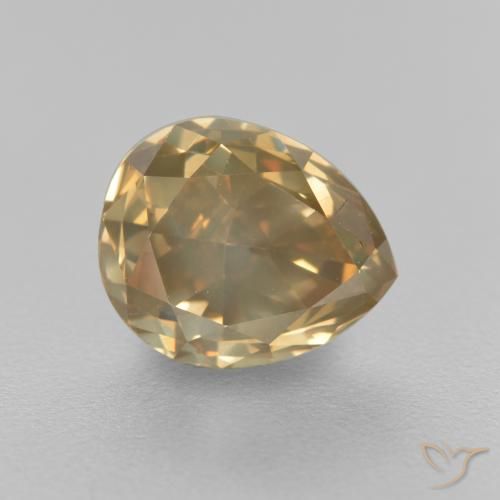 1.98ct Natural Conhaque Diamante, Formato de pêra, SI