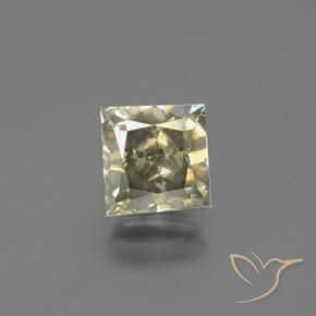 2.09ct Natural Conhaque Diamante, Quadrado, SI