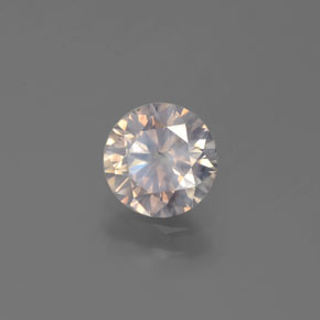 Diamante ouro natural 1,01ct, corte redondo, SI
