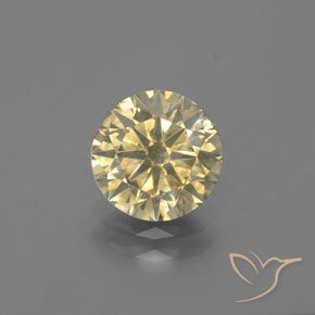 Diamante marrom de 1,7 quilates, corte de diamante de 7,6 mm da África do Sul, Photo A