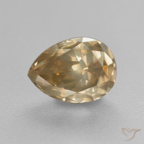 Diamante Café Marrom Natural 1.82ct, Formato de pêra, SI