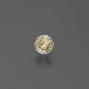 Diamante ouro natural 0,17ct, corte redondo, SI