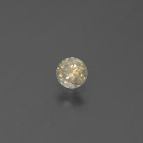 Diamante ouro natural 0,17ct, corte redondo, SI