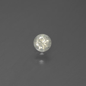 Diamante amarelo natural 0,14ct, corte redondo, SI