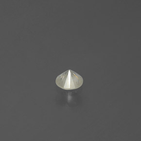 Diamante amarelo natural 0,14ct, corte redondo, SI