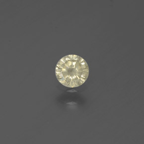 Diamante amarelo natural 0,18ct, corte redondo, SI