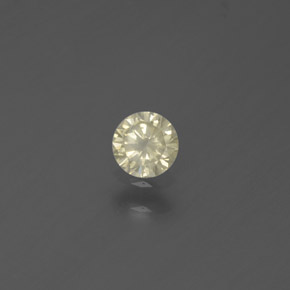 Diamante amarelo natural 0,18ct, corte redondo, SI