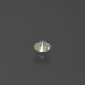 Diamante amarelo natural 0,09ct, corte redondo, SI