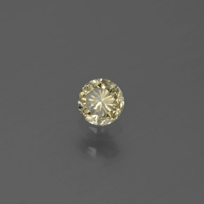 Diamante ouro natural 0,16ct, corte redondo, SI