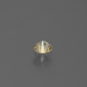 Diamante amarelo natural 0,12ct, corte redondo, SI