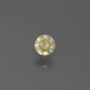 Diamante ouro natural 0,13ct, corte redondo, SI