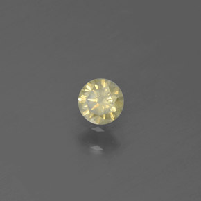Diamante ouro natural 0,13ct, corte redondo, SI