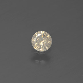 Diamante champanhe Natural 0.15ct, Corte Redondo, SI
