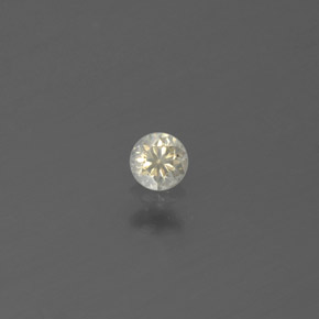 Diamante amarelo natural 0,08ct, corte redondo, SI