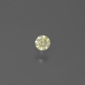 Diamante amarelo natural 0,07ct, corte redondo, SI