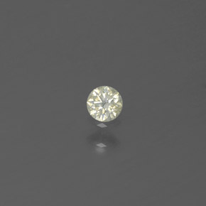 Diamante amarelo natural 0,06ct, corte redondo, SI